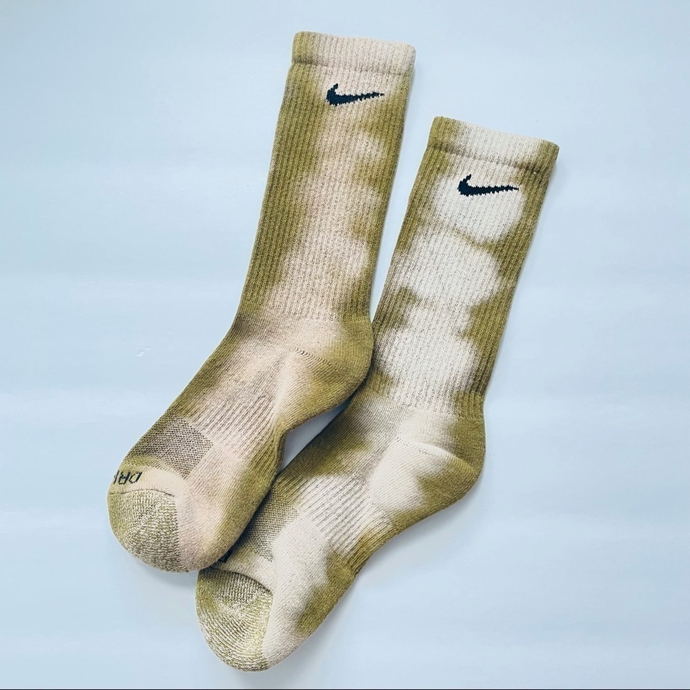 Nike Tye dye socks olive